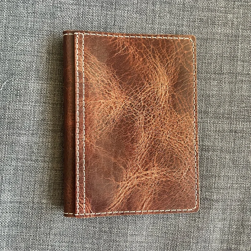 Extremely Rare Chic Sparrow A6 Folio Maverick Golden Brown TN Cover Leather New
